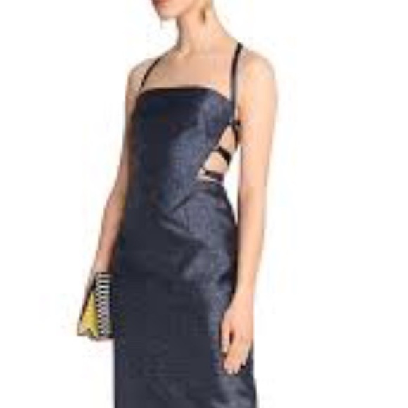 MILLY Addison dress with open back fits size 4 XS 2 - Picture 6 of 14